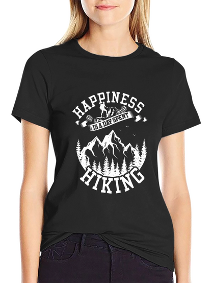 Happiness is Hiking T-Shirt - Outdoor Adventure
