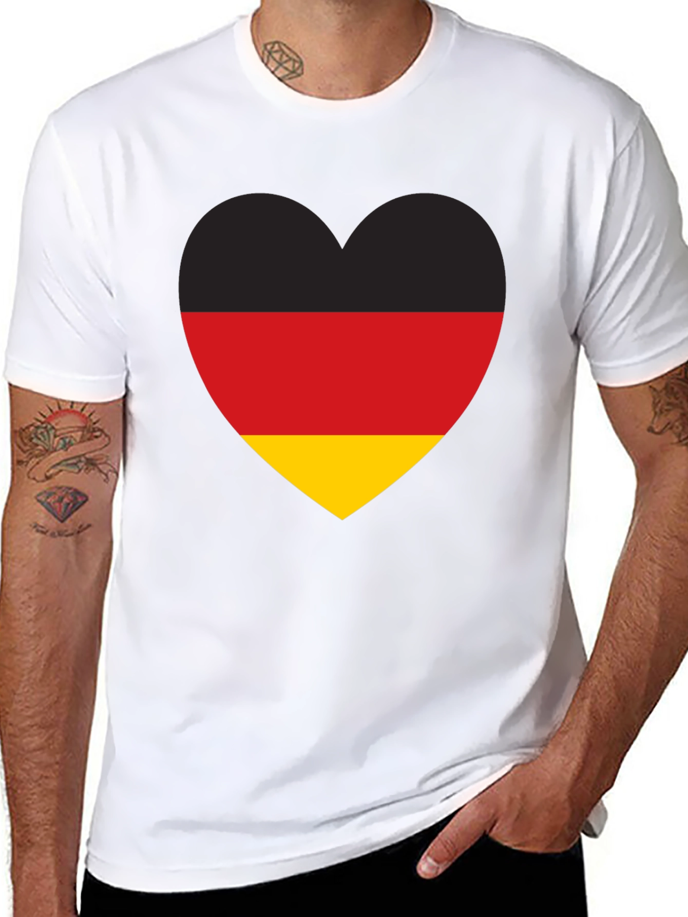 Germany Flag Heart T-Shirt