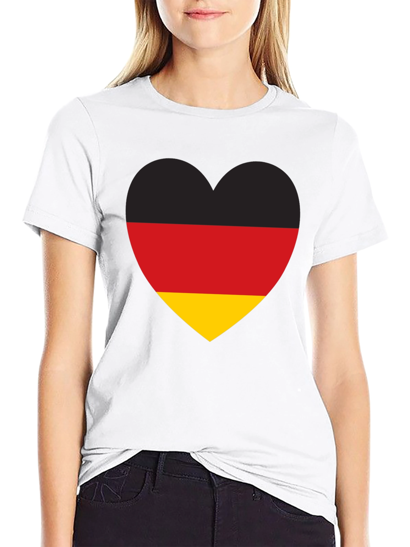 Germany Flag Heart T-Shirt