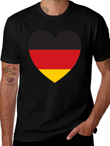 Germany Flag Heart T-Shirt