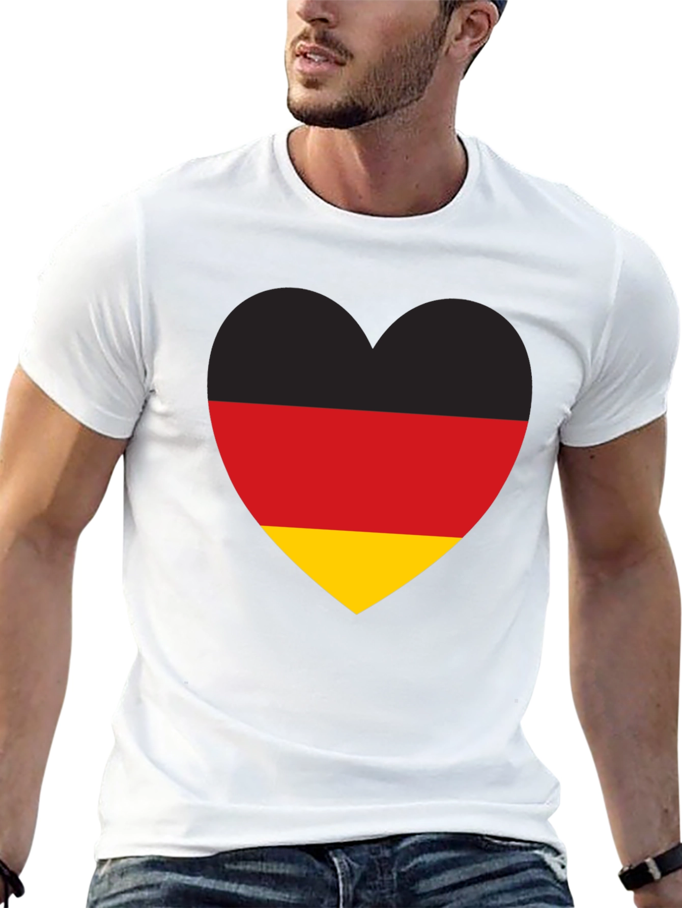 Germany Flag Heart T-Shirt