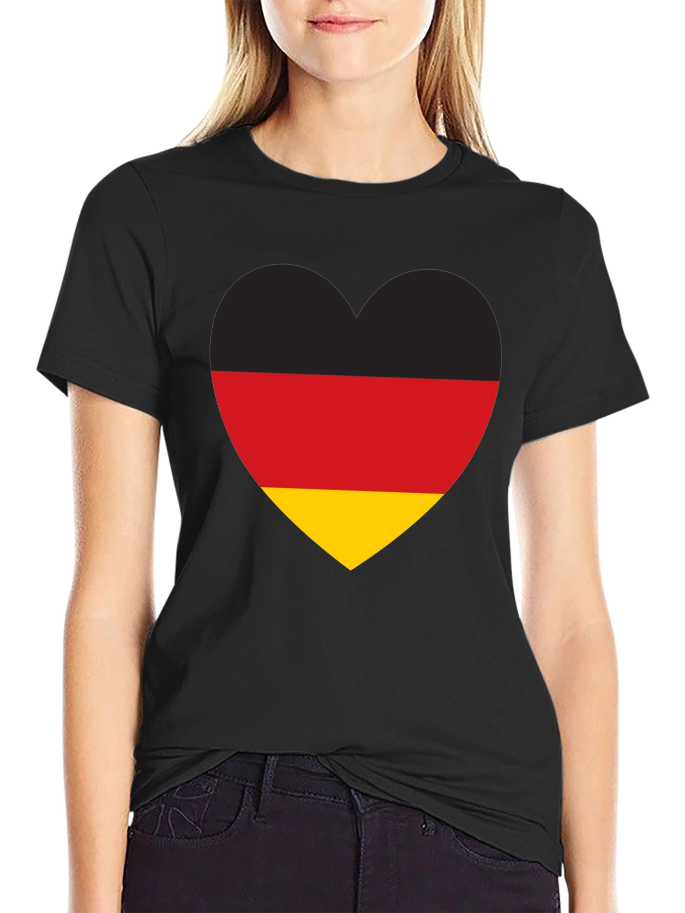 Germany Flag Heart T-Shirt