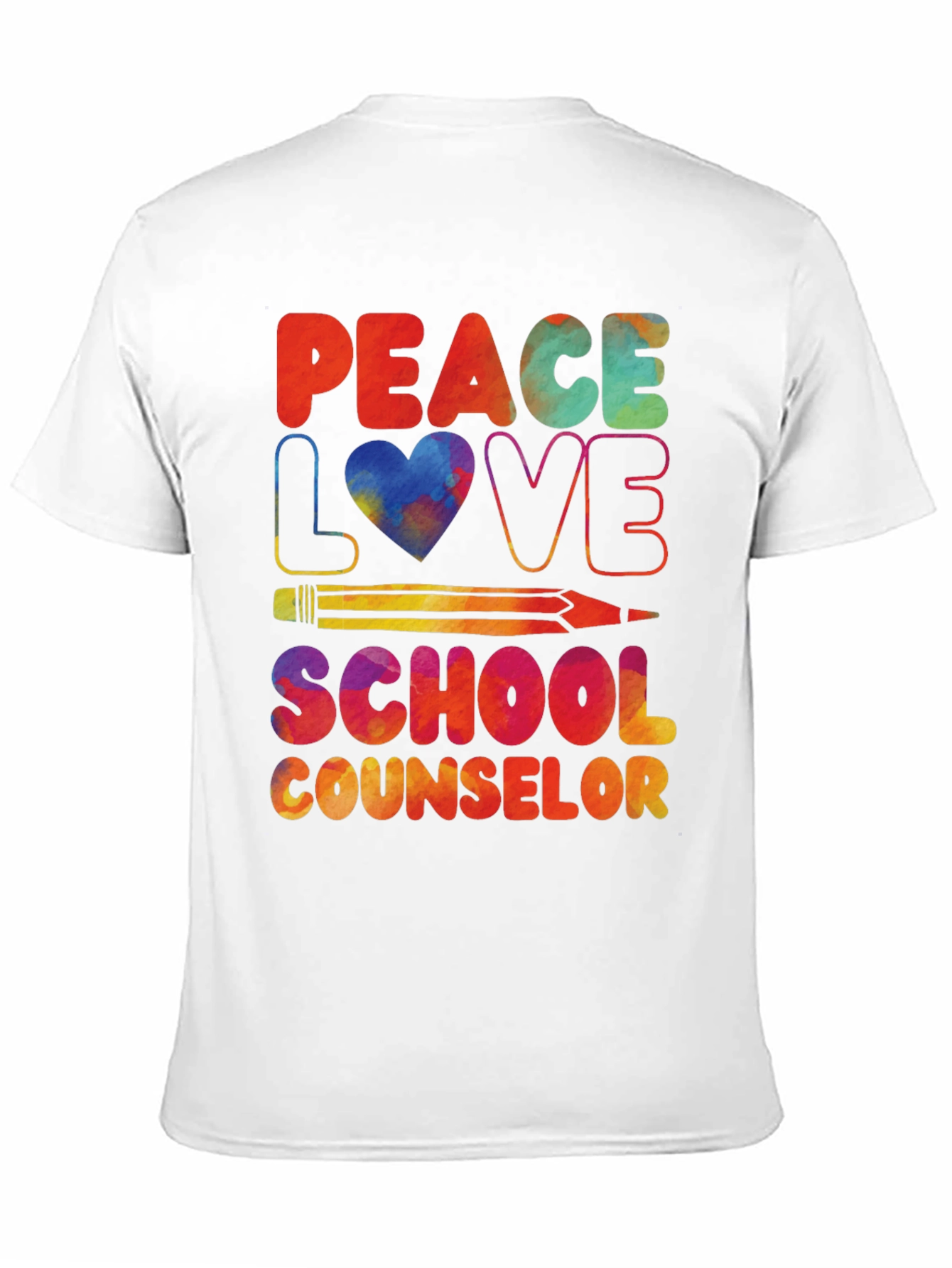 Peace Love School Counselor T-Shirt