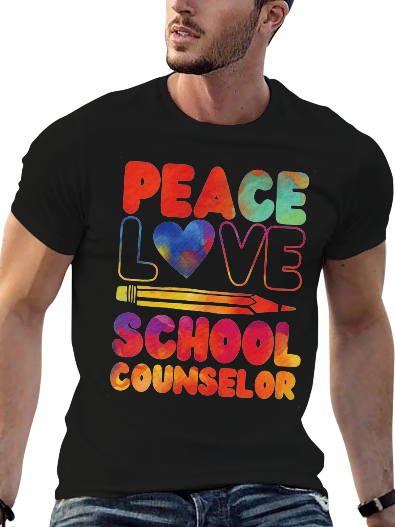 Peace Love School Counselor T-Shirt