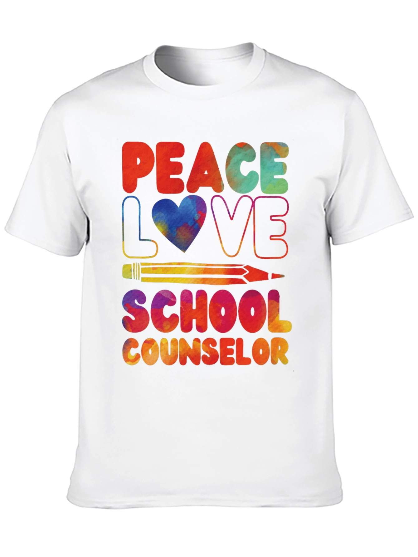 Peace Love School Counselor T-Shirt