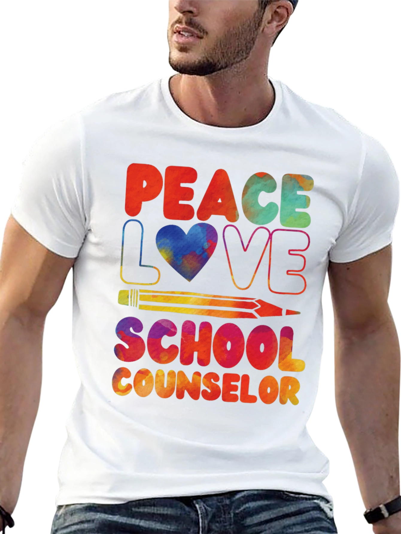 Peace Love School Counselor T-Shirt