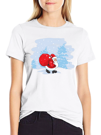 Festive Santa T-Shirt - Holiday Cheer!