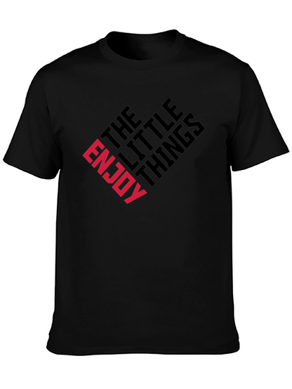 Enjoy The Little Things Graphic Tee - Black