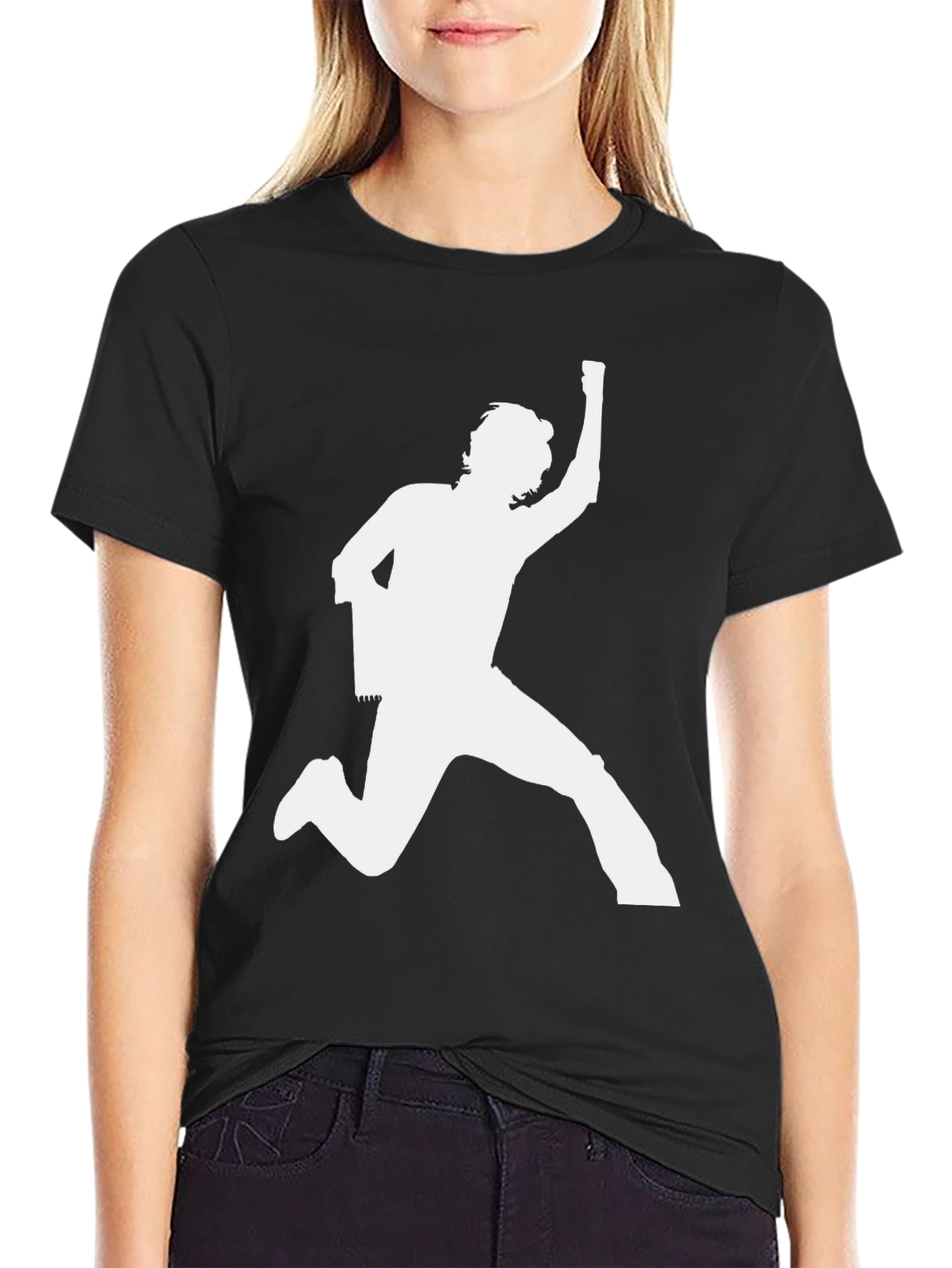 Silhouette Man Black Graphic Tee