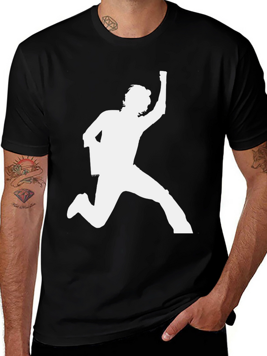 Silhouette Man Black Graphic Tee