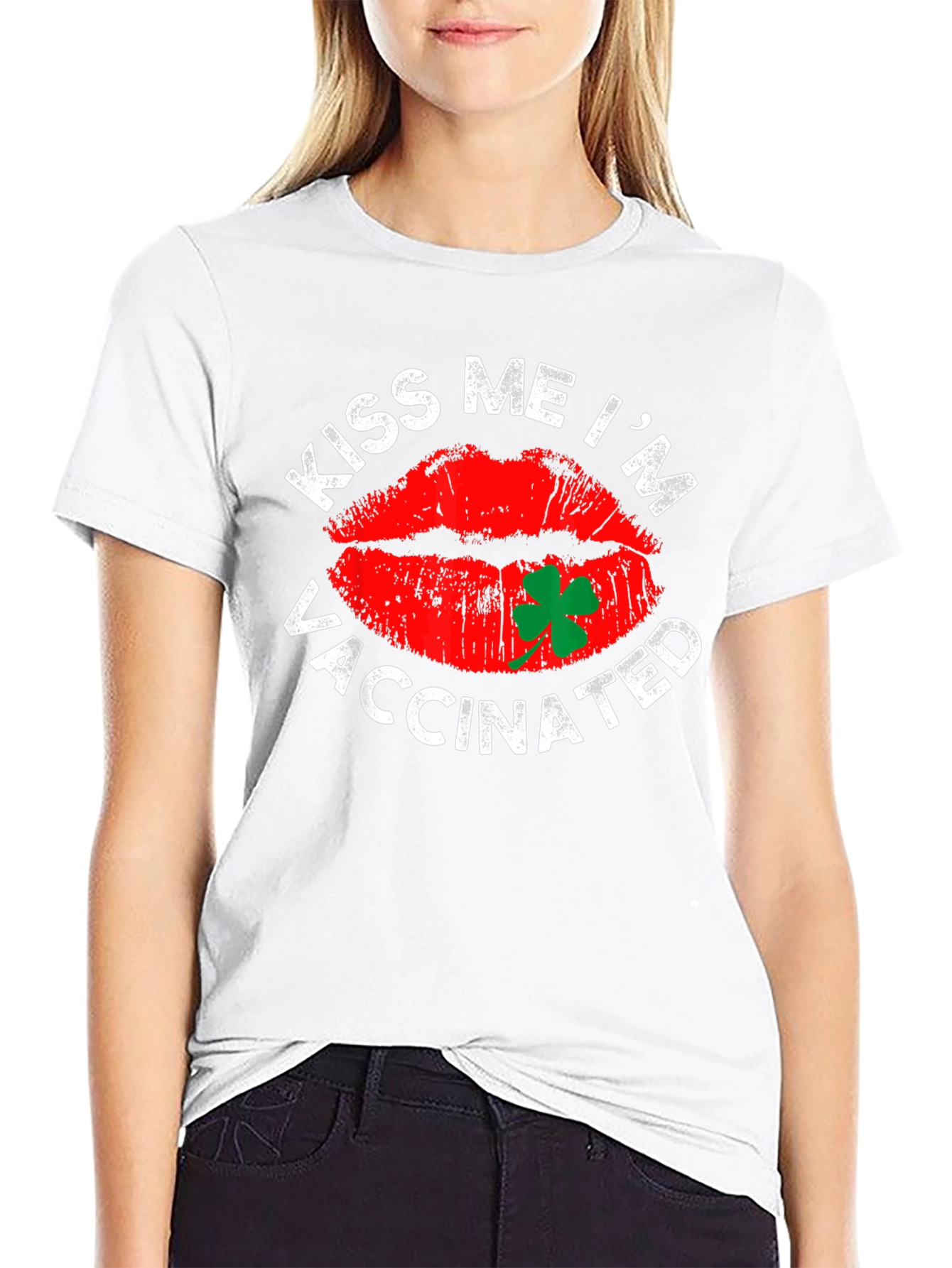Kiss Me Im Vaccinated T-Shirt St. Patricks Day