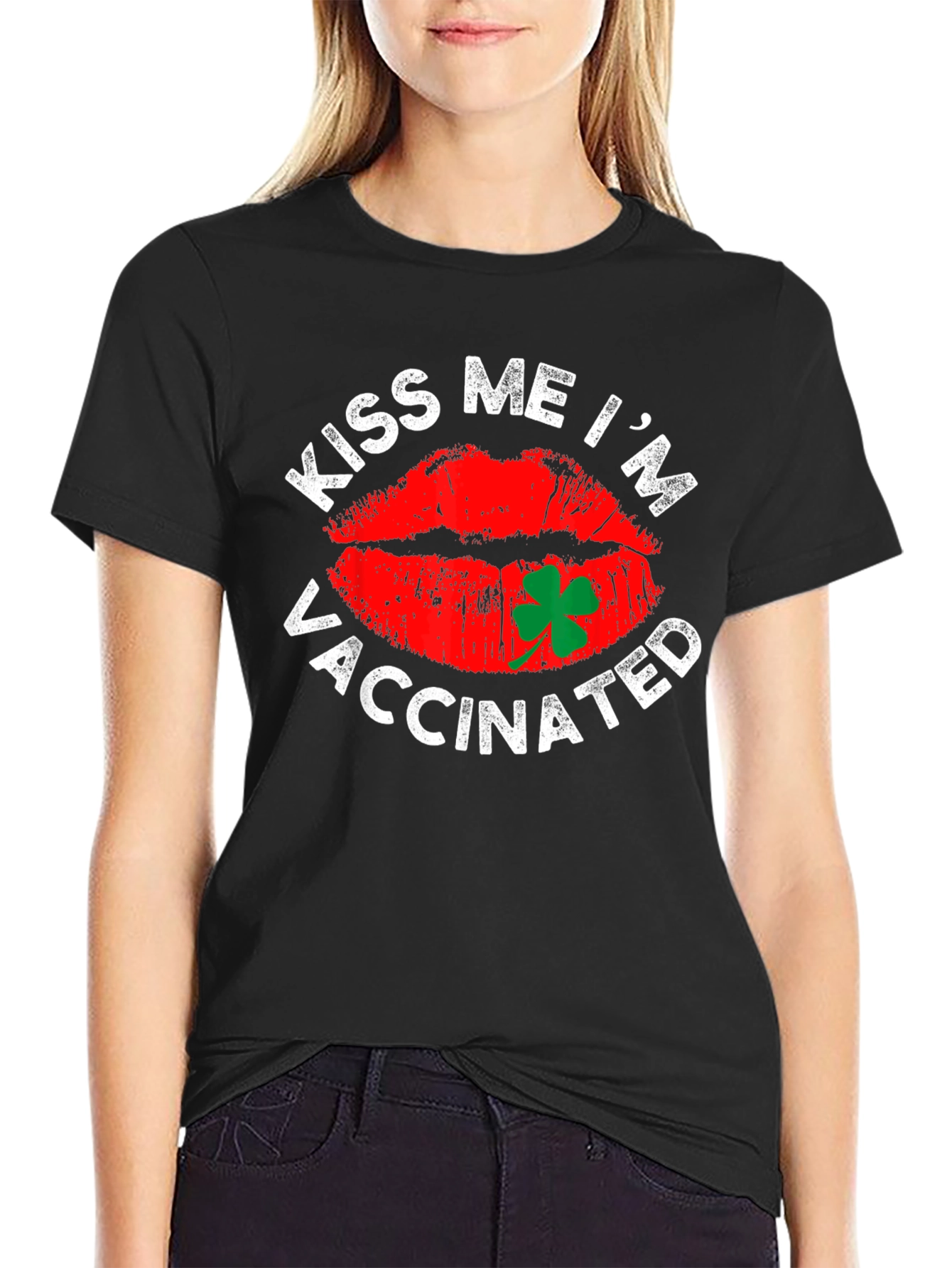 Kiss Me Im Vaccinated T-Shirt St. Patricks Day