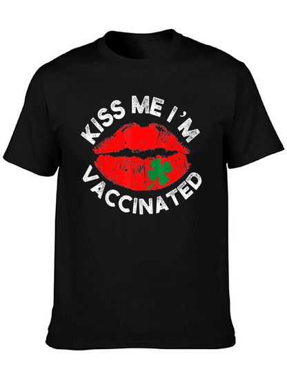 Kiss Me Im Vaccinated T-Shirt St. Patricks Day
