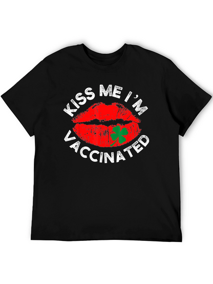 Kiss Me Im Vaccinated T-Shirt St. Patricks Day