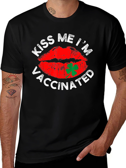 Kiss Me Im Vaccinated T-Shirt St. Patricks Day