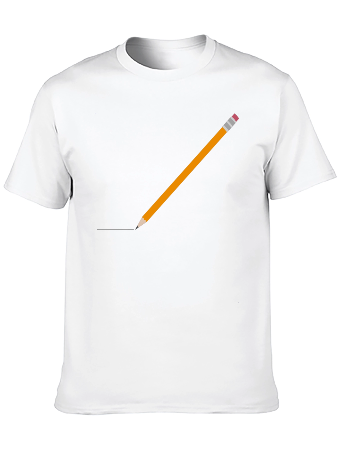 Pencil Graphic Black T-Shirt
