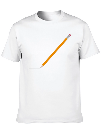 Pencil Graphic Black T-Shirt
