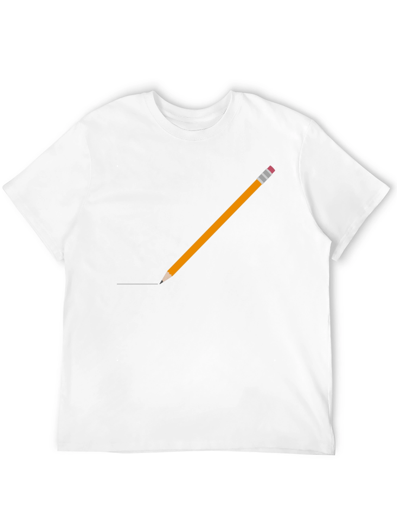 Pencil Graphic Black T-Shirt
