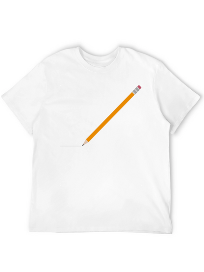 Pencil Graphic Black T-Shirt