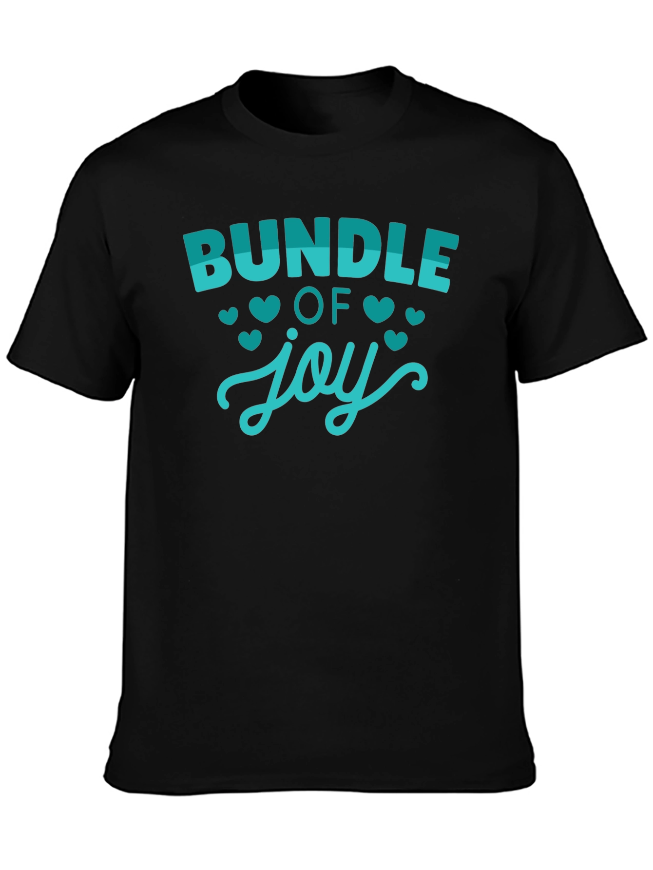 Bundle of Joy Graphic Tee - Black Cotton T-Shirt