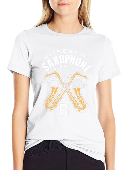 Saxophone Lovers T-Shirt - Music Gift