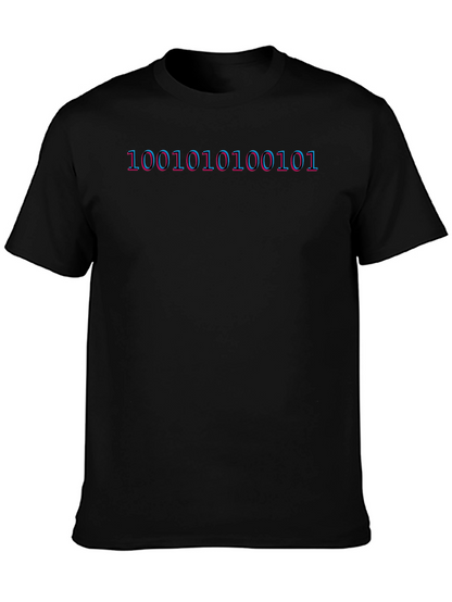 Binary Code Graphic Tee - Programmer Shirt