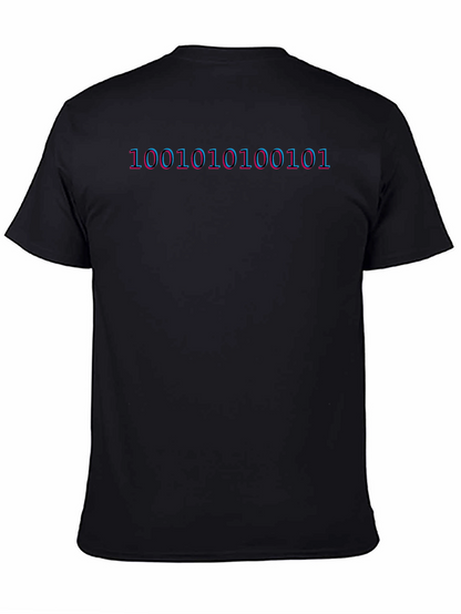 Binary Code Graphic Tee - Programmer Shirt