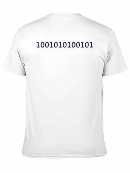 Binary Code Graphic Tee - Programmer Shirt