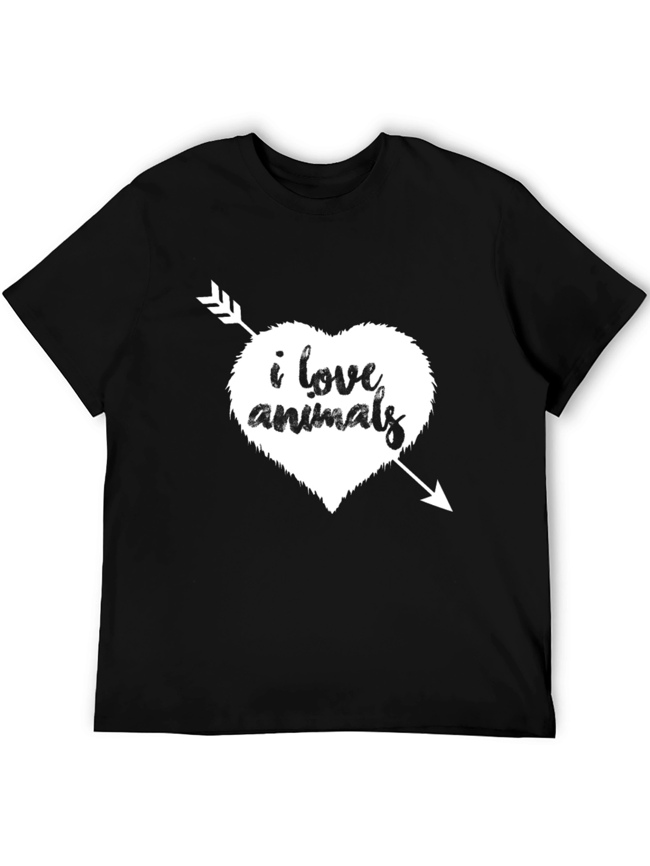 I Love Animals T-Shirt - Heart Arrow Graphic Tee
