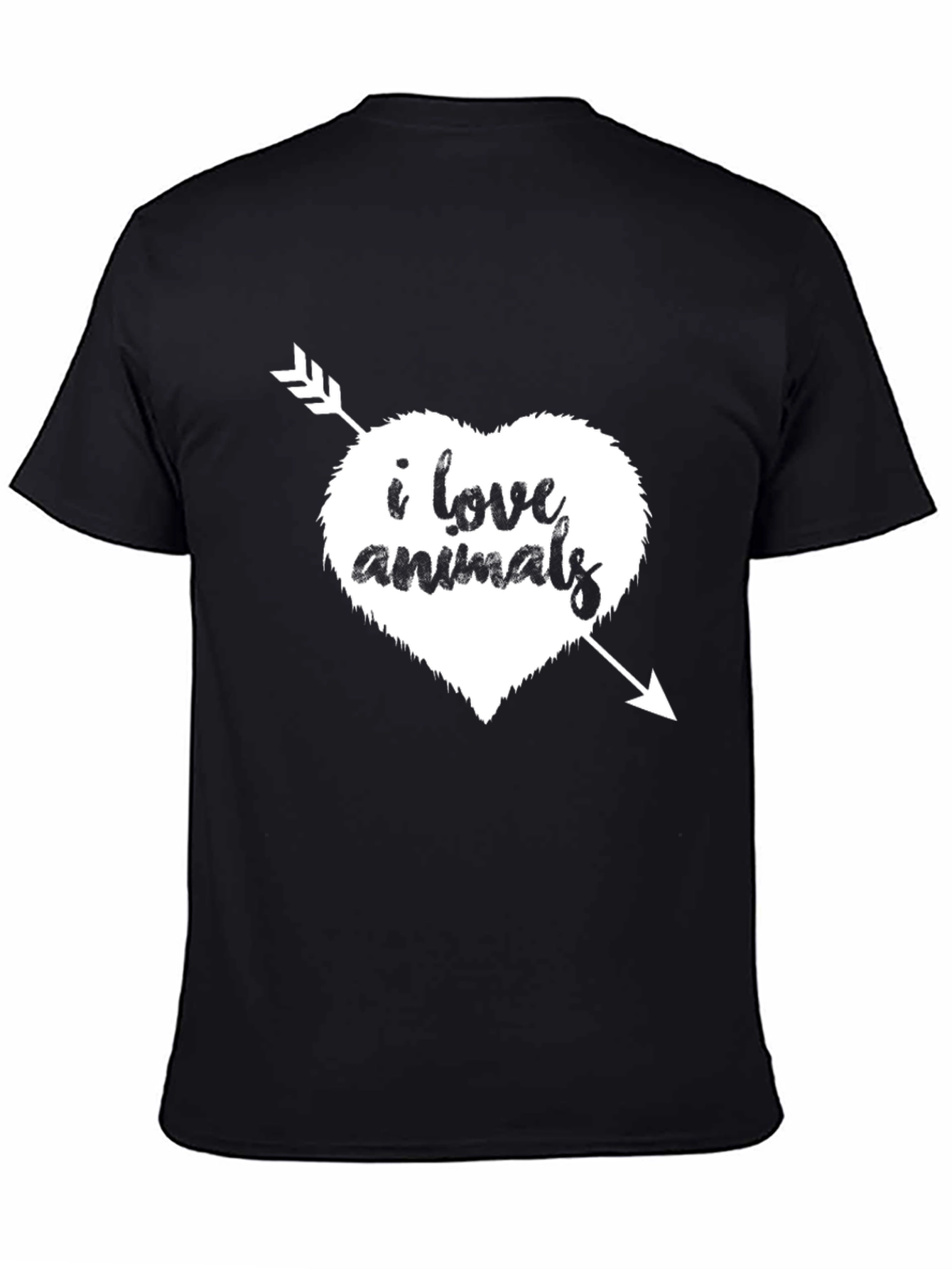 I Love Animals T-Shirt - Heart Arrow Graphic Tee