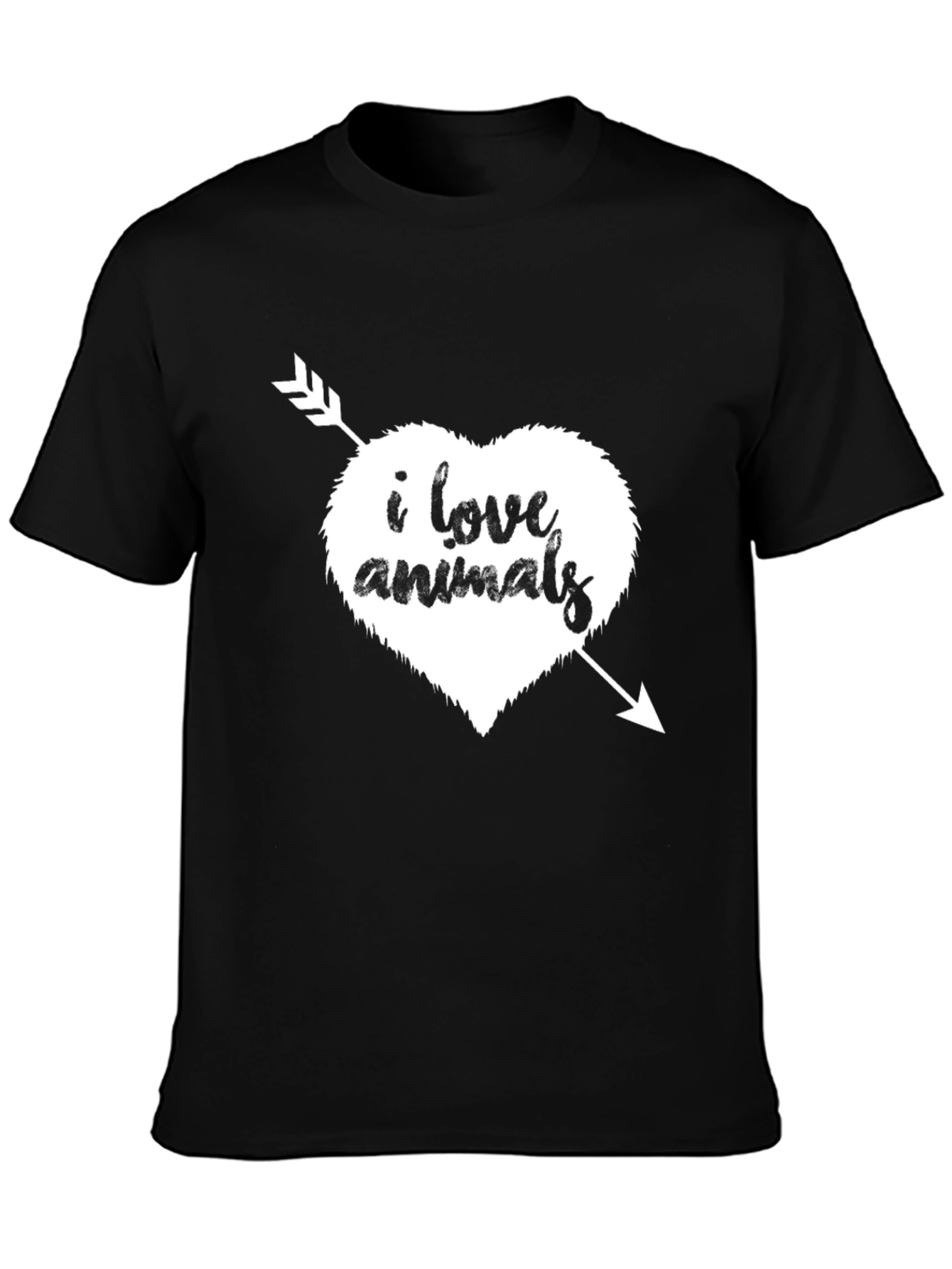 I Love Animals T-Shirt - Heart Arrow Graphic Tee