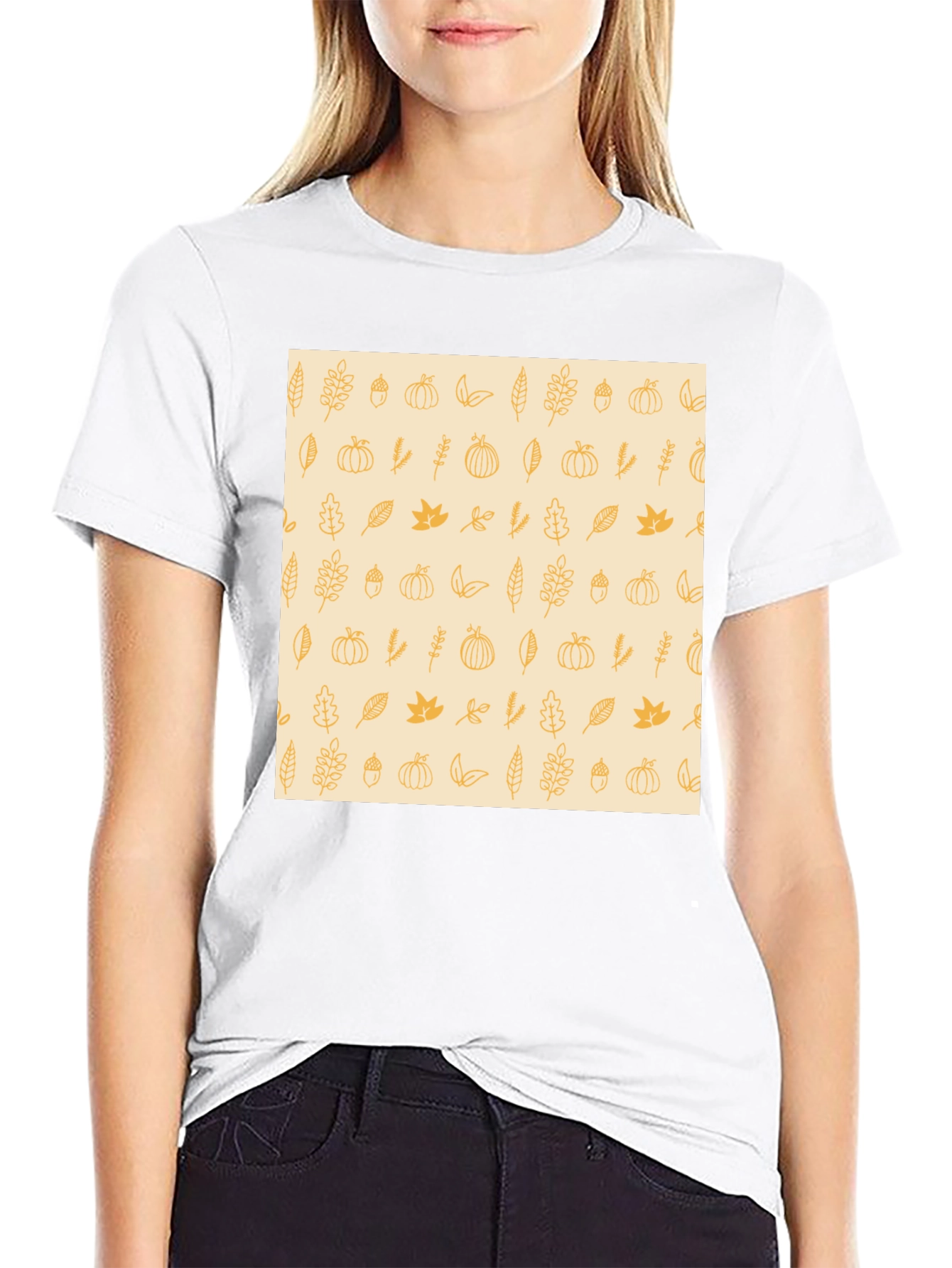 Autumn Harvest Print Tee - Stylish Fall Fashion