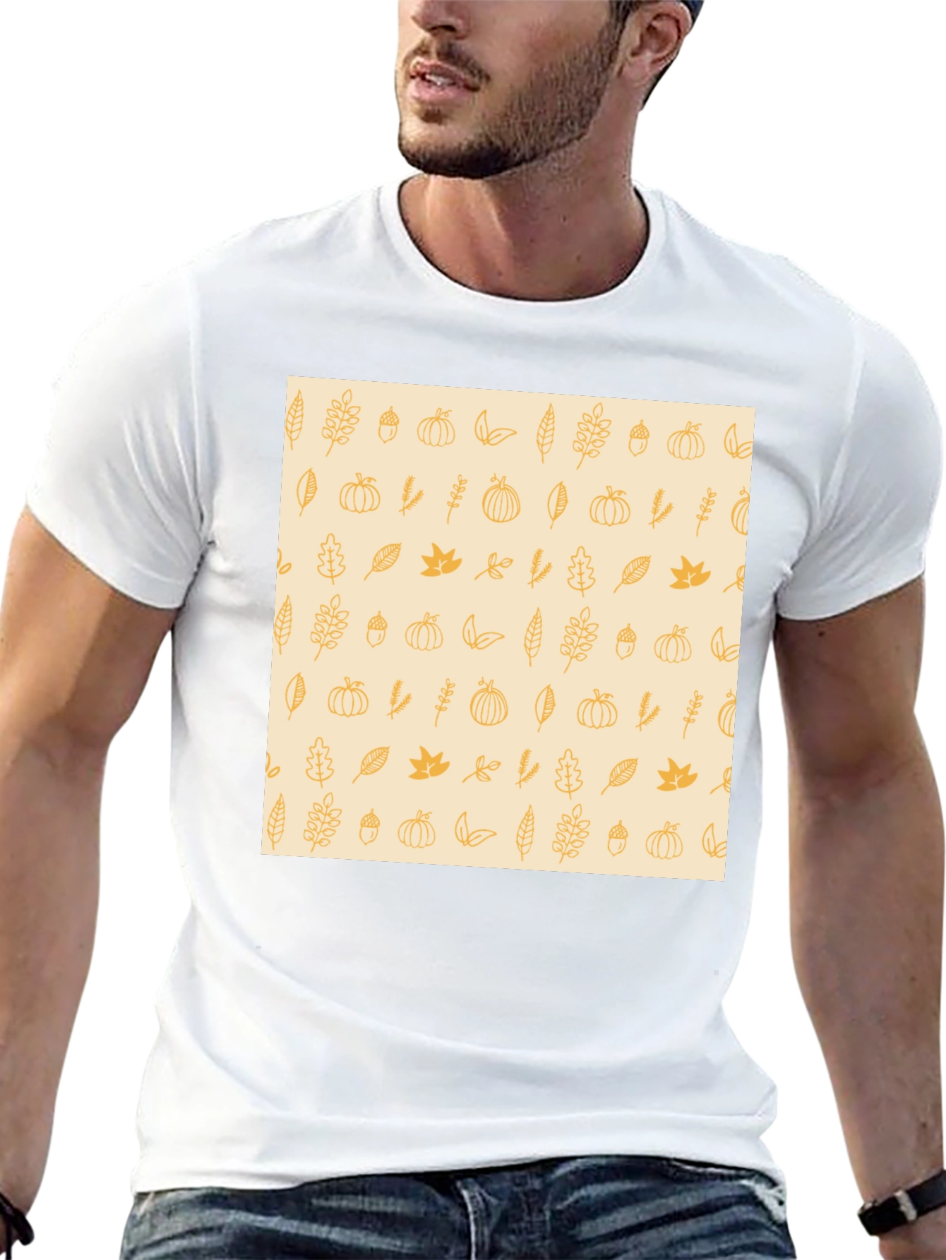 Autumn Harvest Print Tee - Stylish Fall Fashion