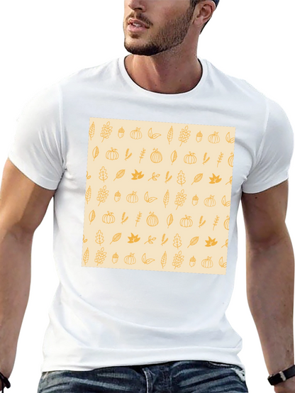 Autumn Harvest Print Tee - Stylish Fall Fashion