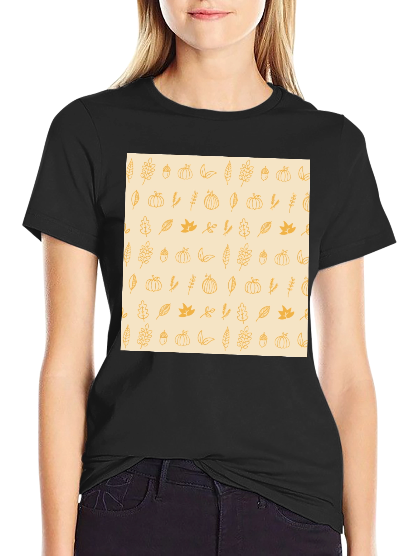 Autumn Harvest Print Tee - Stylish Fall Fashion