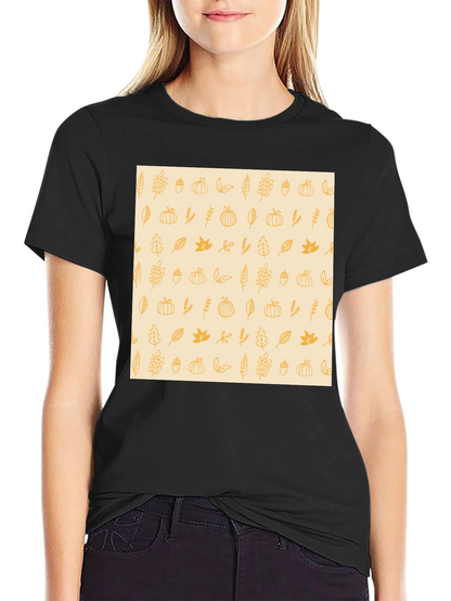 Autumn Harvest Print Tee - Stylish Fall Fashion