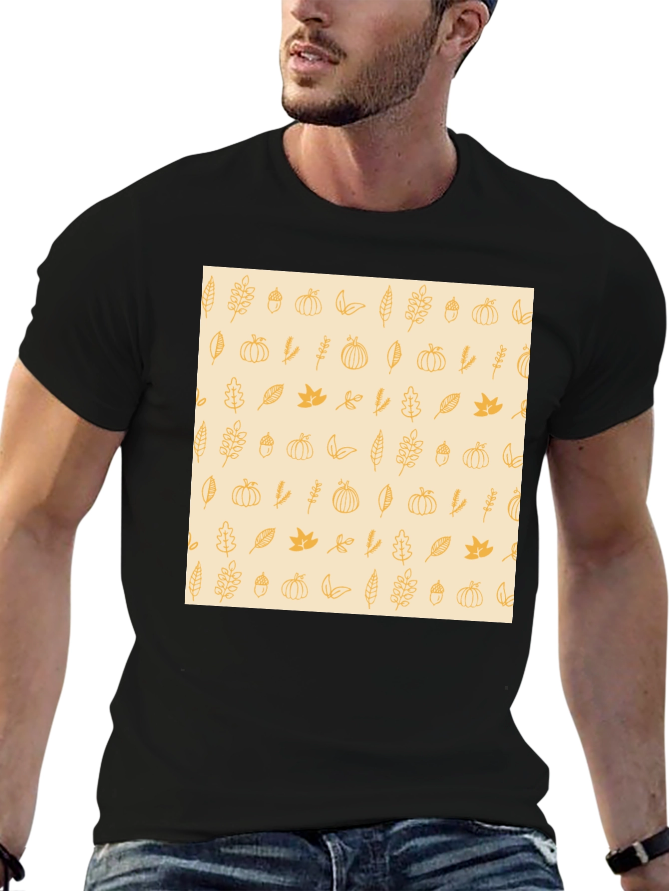 Autumn Harvest Print Tee - Stylish Fall Fashion