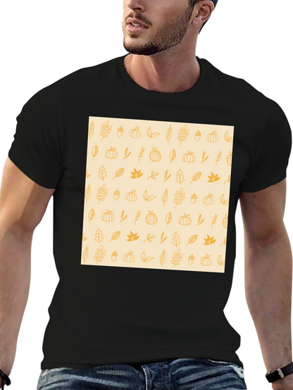 Autumn Harvest Print Tee - Stylish Fall Fashion
