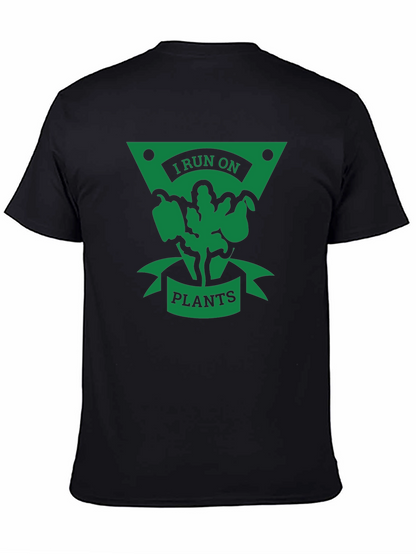 I Run on Plants T-Shirt - Vegan Lifestyle Tee