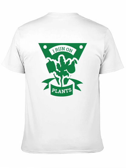 I Run on Plants T-Shirt - Vegan Lifestyle Tee
