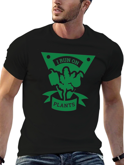 I Run on Plants T-Shirt - Vegan Lifestyle Tee