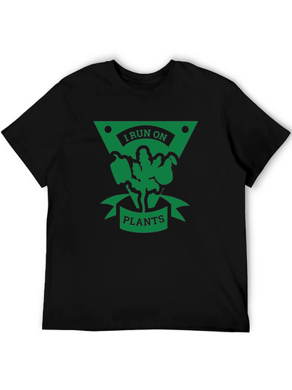 I Run on Plants T-Shirt - Vegan Lifestyle Tee