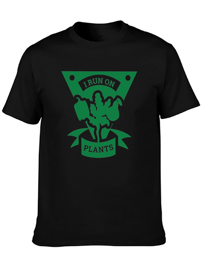 I Run on Plants T-Shirt - Vegan Lifestyle Tee