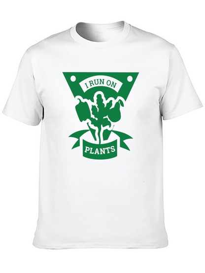 I Run on Plants T-Shirt - Vegan Lifestyle Tee