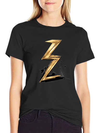 Golden Lightning Bolt T-Shirt - Stylish Graphic Tee