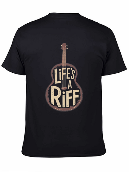 Lifes a Riff Guitar Graphic Tee - Black