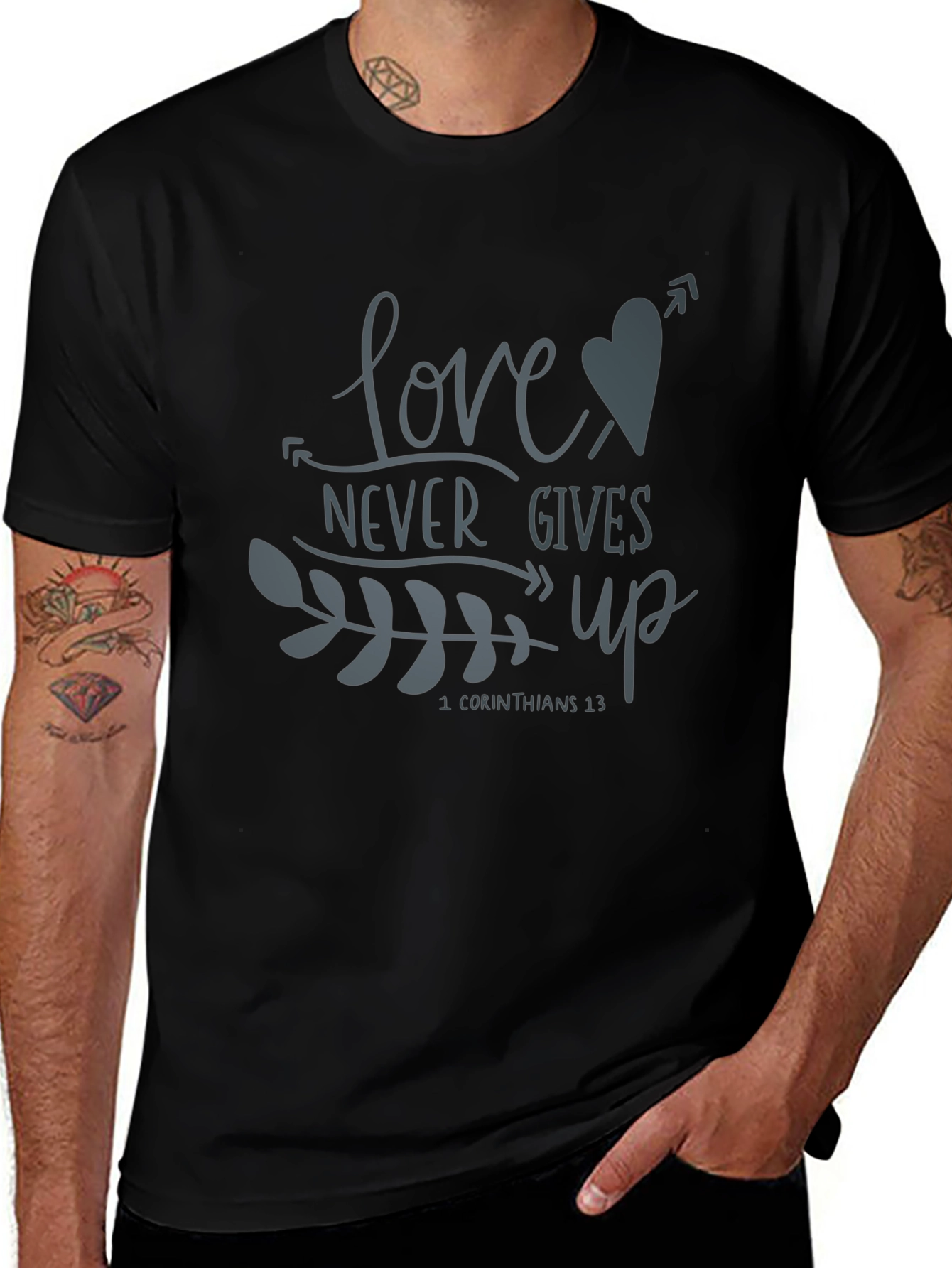 Love Never Gives Up Graphic Tee