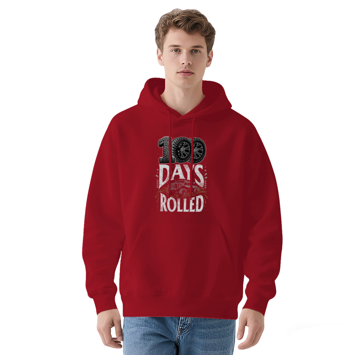 100 Days Rolled Jeep Offroad Lover Hoodie