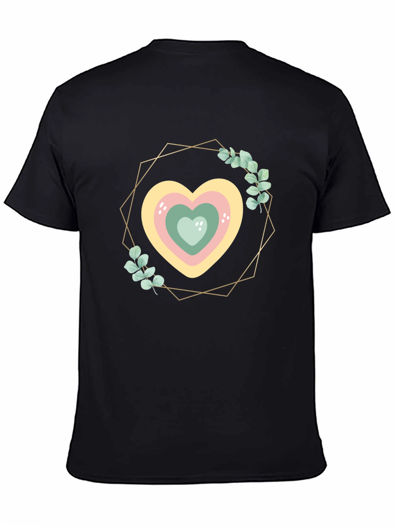 Heart Wreath Graphic Tee - Stylish Comfort