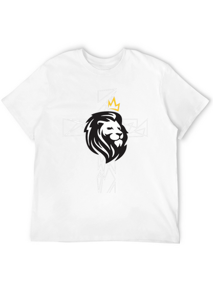 Lion and Crown Graphic Tee - Black T-Shirt